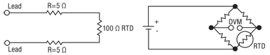 Figure 2: How to help eliminate lead wire resistance errors.